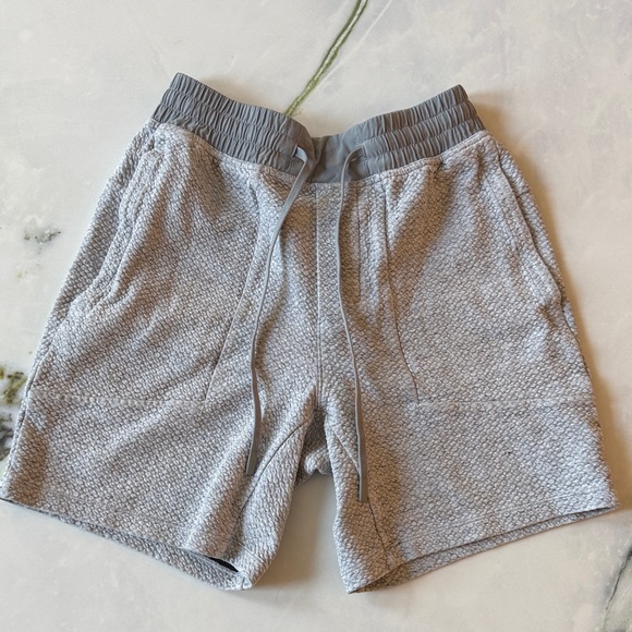 lululemon athletica Other - Men’s Lululemon Textured Double-Knit Cotton Gray Shorts- S